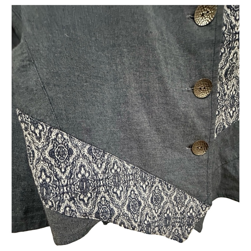 Unique Patchwork Blazer Jacket – Modern Artistic Style - Picture 6 of 12